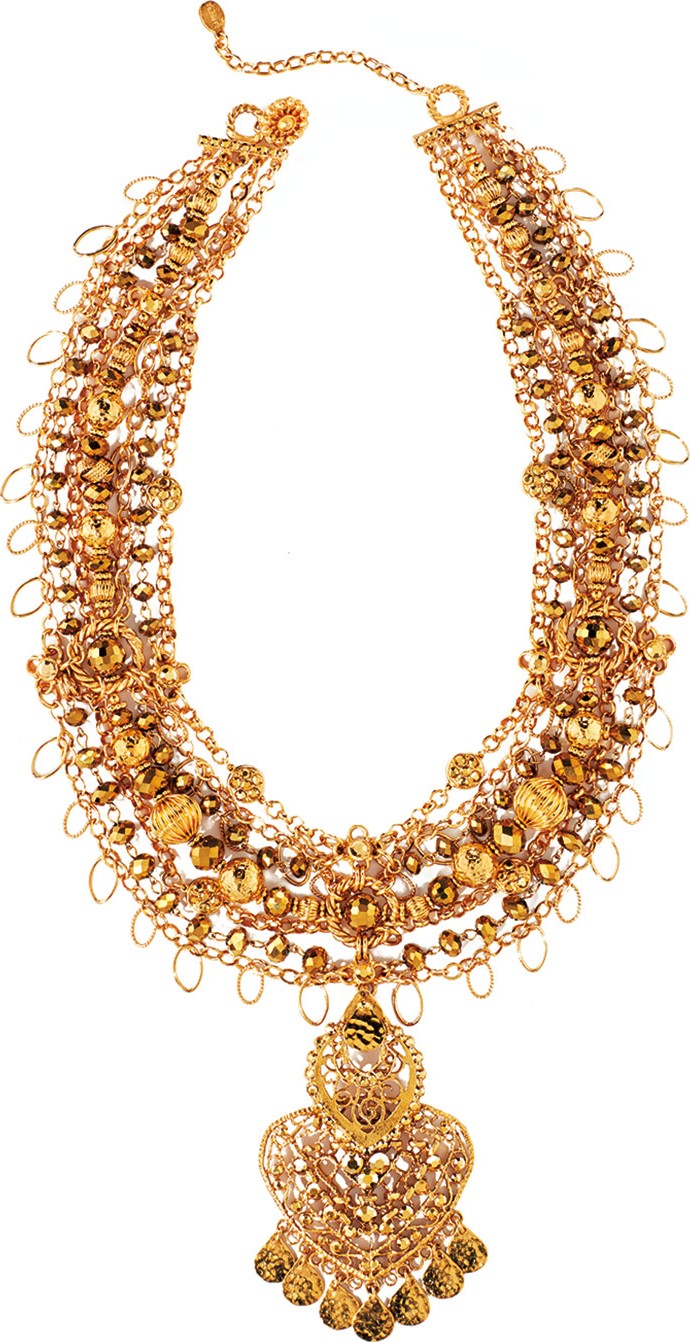 Jose & Maria Barrera Beaded Necklace with Detachable Pendant