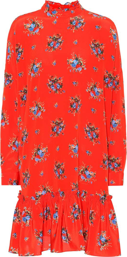 Ganni Kochhar floral silk minidress