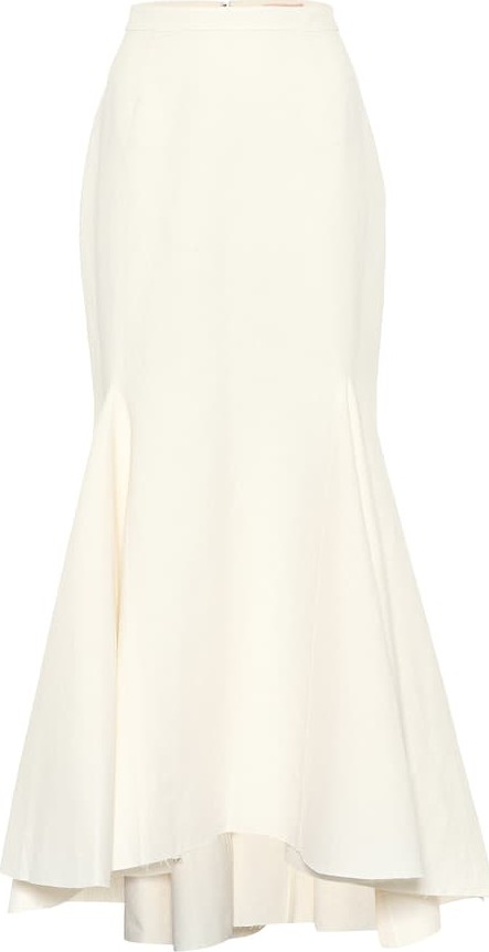 Brock Collection Occupation cotton and linen skirt