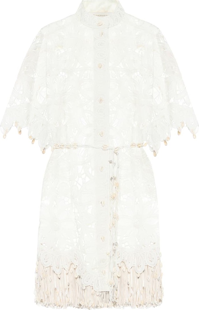 Zimmermann Wavelength silk shirt dress