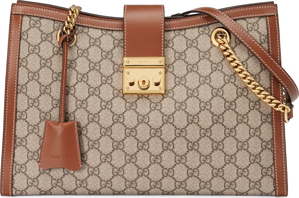Gucci Padlock GG Supreme Canvas Medium Shoulder Bag