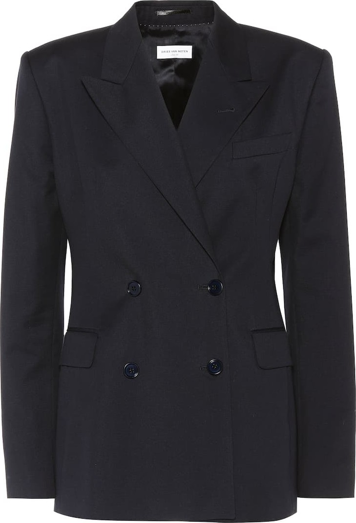 Dries Van Noten Cotton and wool blazer
