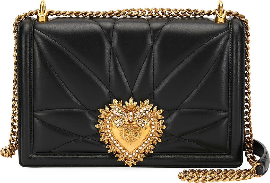 Dolce & Gabbana Devotion Large Quilted Crossbody Bag
