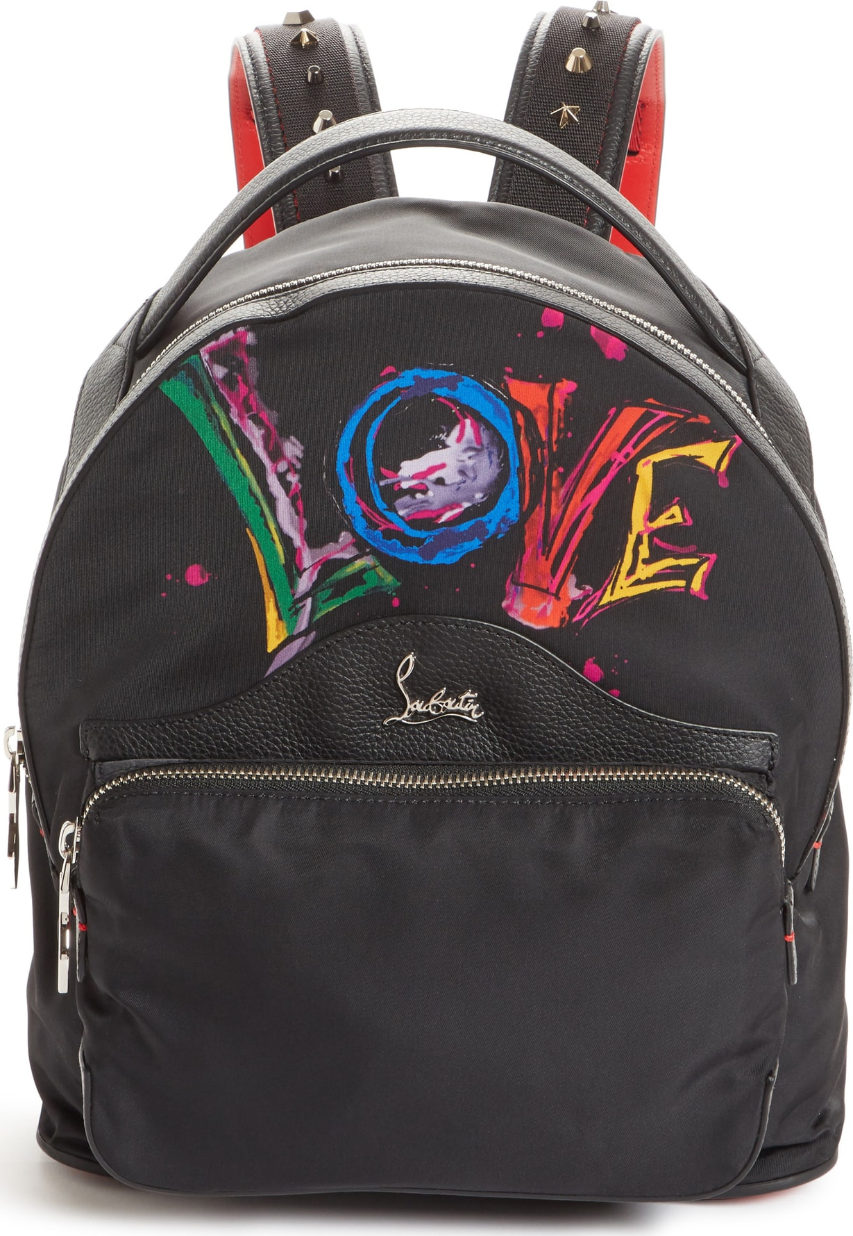 Christian Louboutin Small Backloubi Love Nylon Backpack