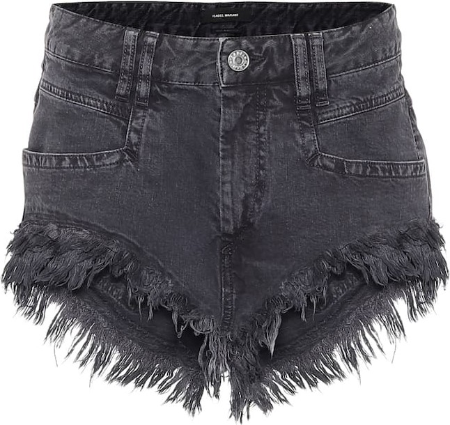 Isabel Marant Eneida fringed denim shorts