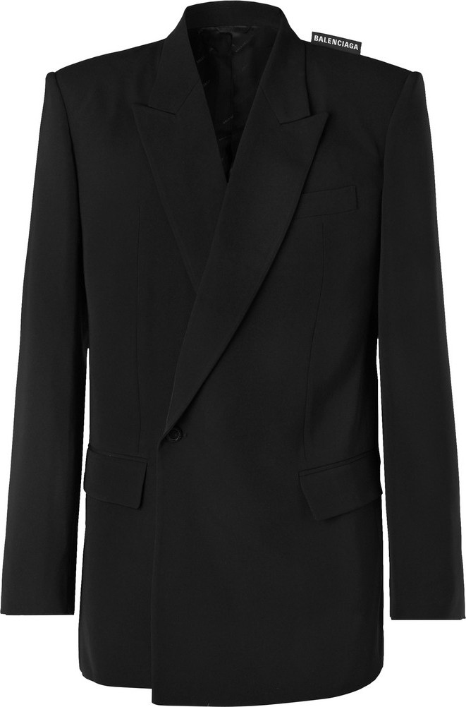 Balenciaga Black Twill Suit Jacket