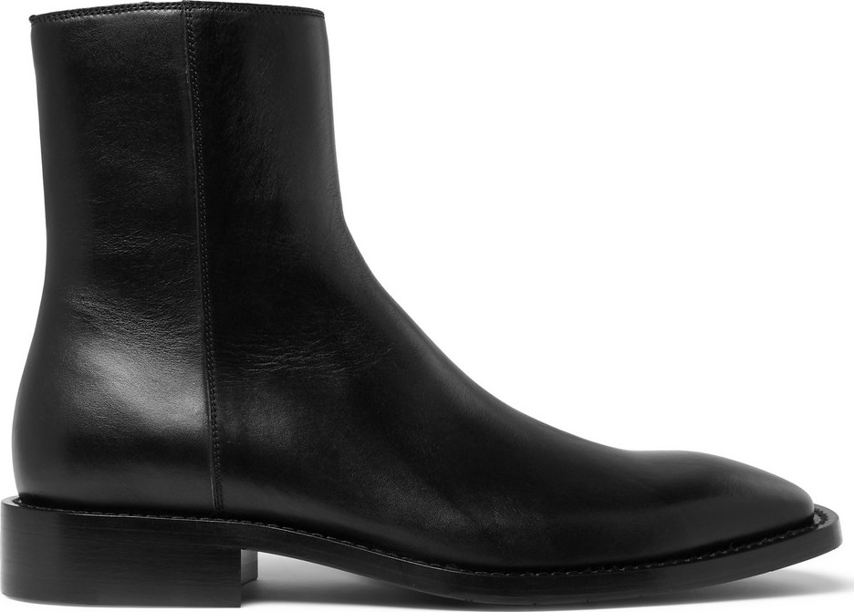 Balenciaga Polished-Leather Boots