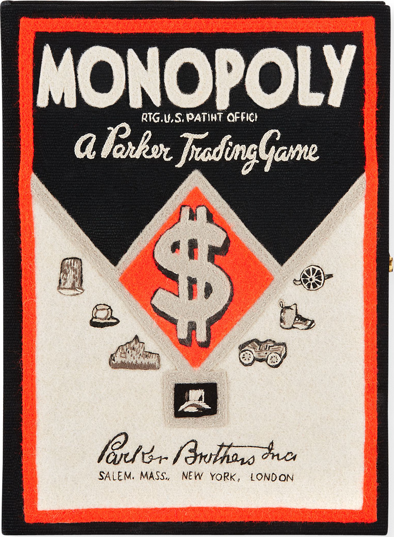 Olympia Le-Tan Monopoly Parker Bros Trading Game Box Clutch Bag