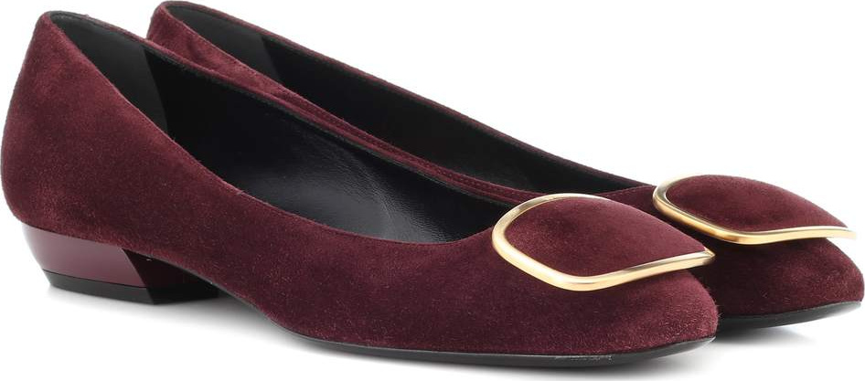 Roger Vivier Vertigo suede ballet flats