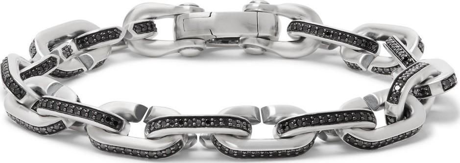 David Yurman Sterling Silver Diamond Bracelet