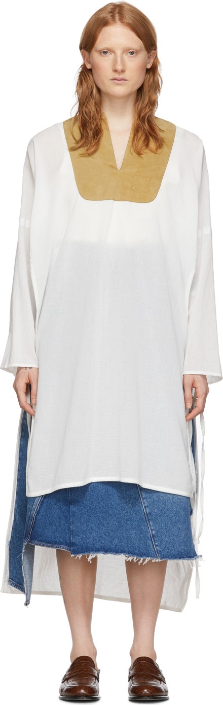 LOEWE White Tunic Dress