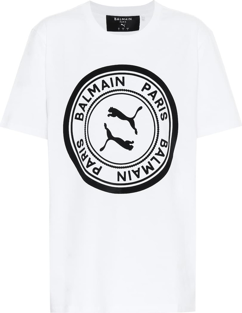 PUMA x Balmain printed cotton T-shirt