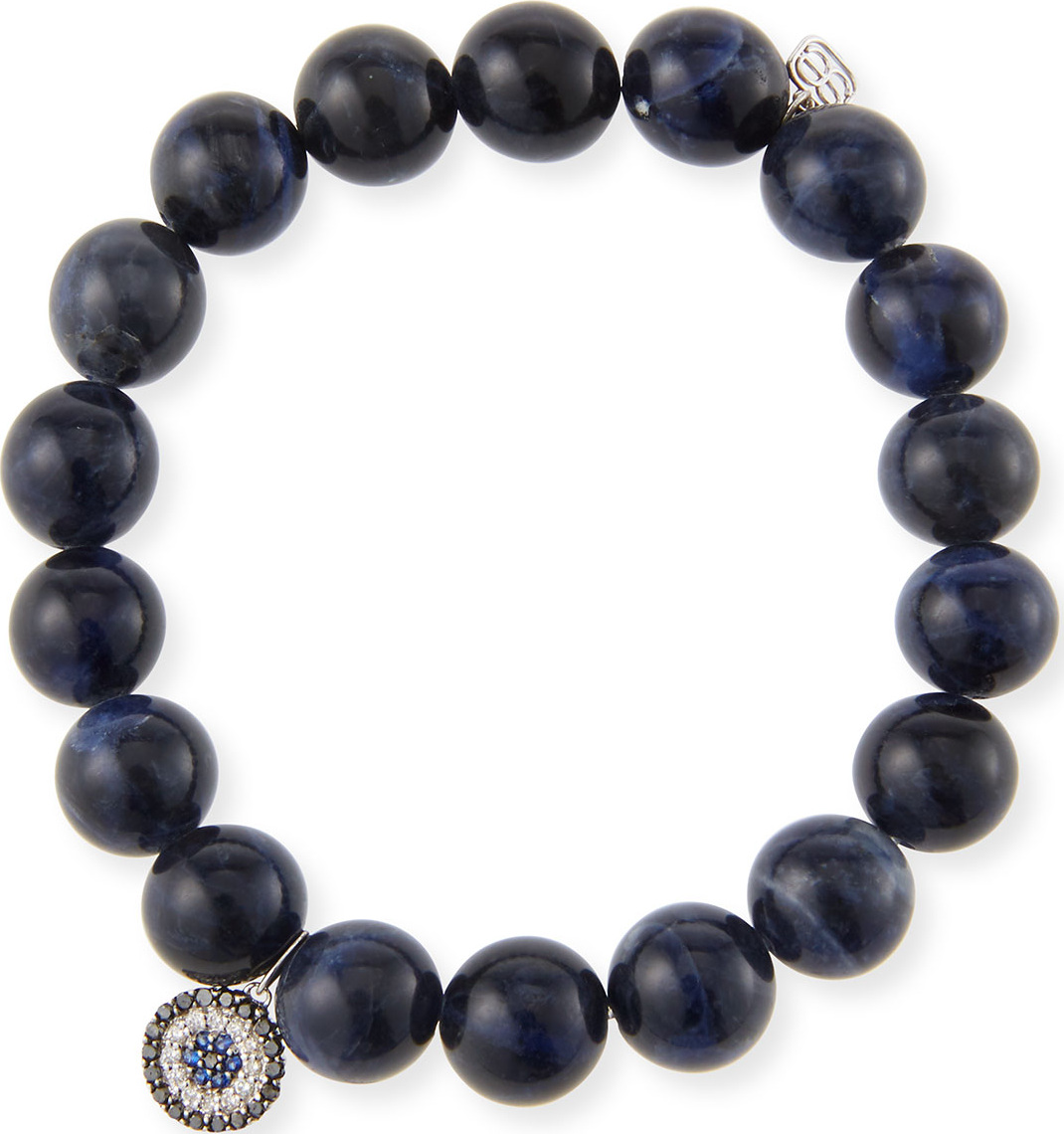 Sydney Evan 14k Sodalite & Concentric Eye Bracelet
