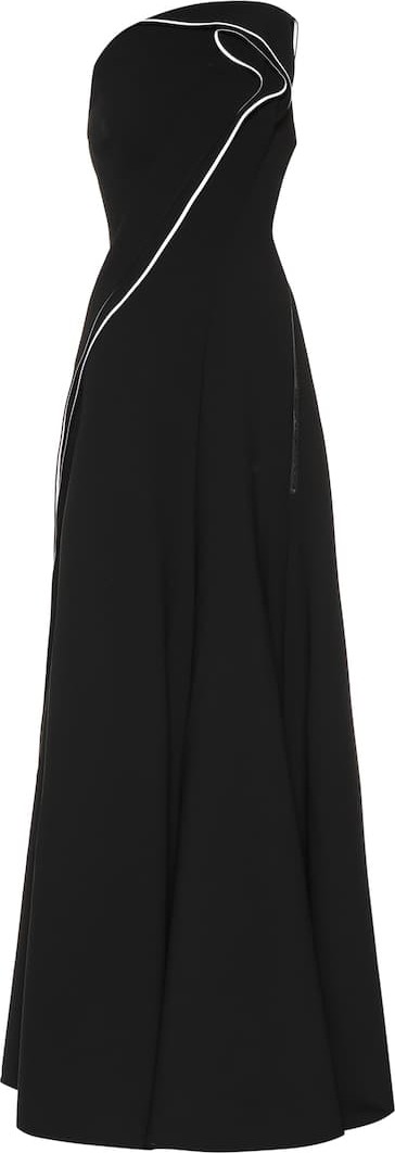 Maticevski Amorous crêpe one-shoulder gown