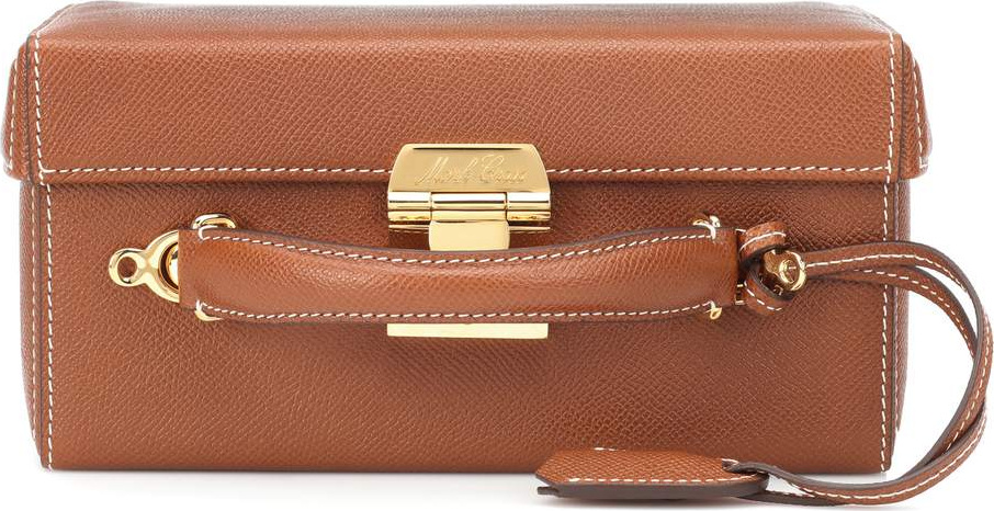 Mark Cross Grace Large Box leather shoulder bag