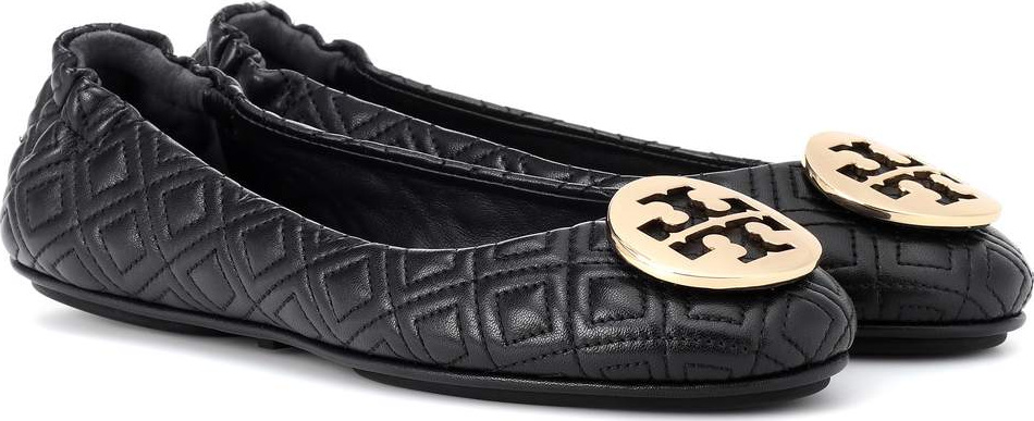Tory Burch Minnie quilted leather ballet flats