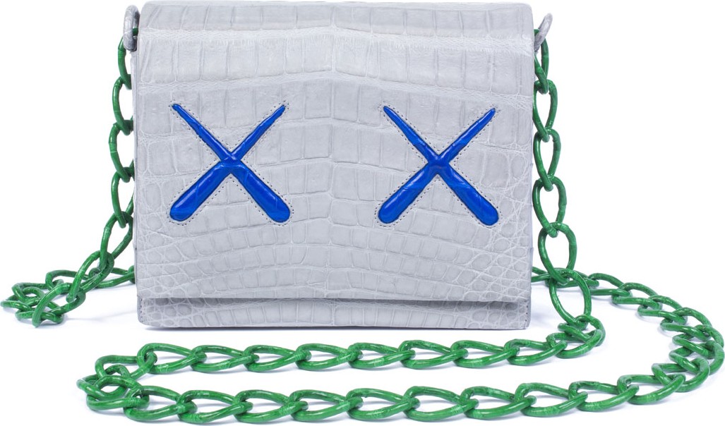Nancy Gonzalez KAWS XX Gio Crocodile Crossbody Bag