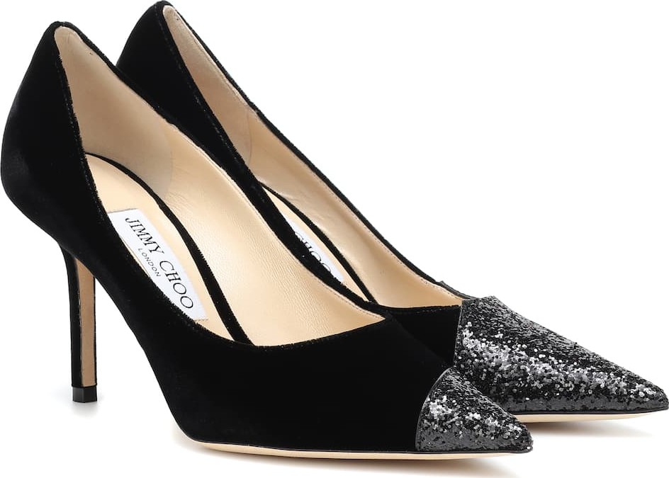Jimmy Choo Love 85 velvet pumps