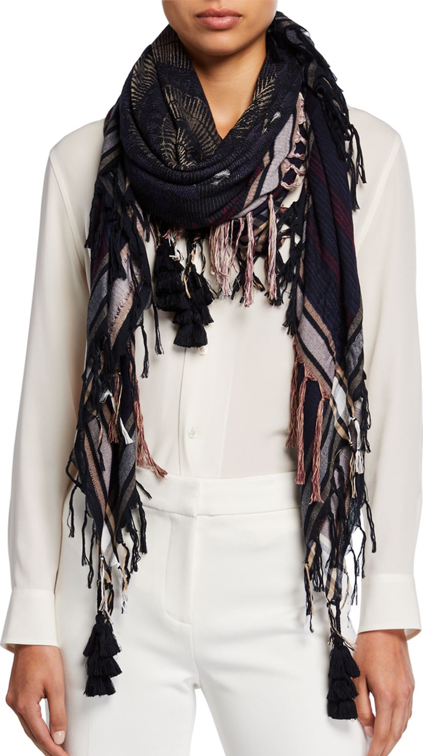 Zadig & Voltaire Babel Tassel Fringe Scarf
