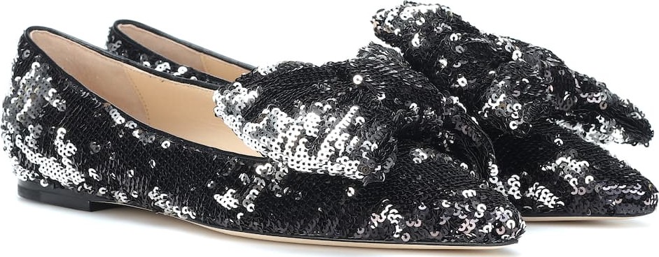 Jimmy Choo Gilly sequined ballet flats
