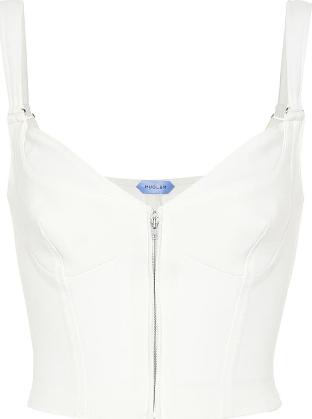 Mugler Stretch-crêpe bustier