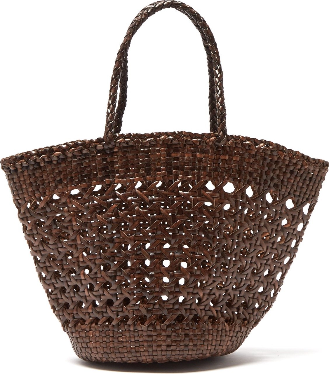 Dragon Diffusion Myra woven-leather handbag