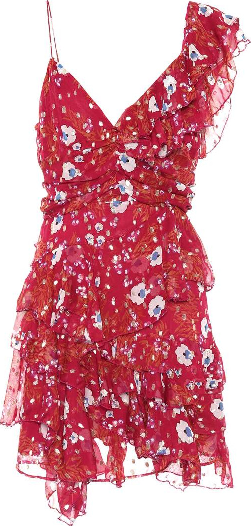 Isabel Marant Manda fil coupé silk-blend dress