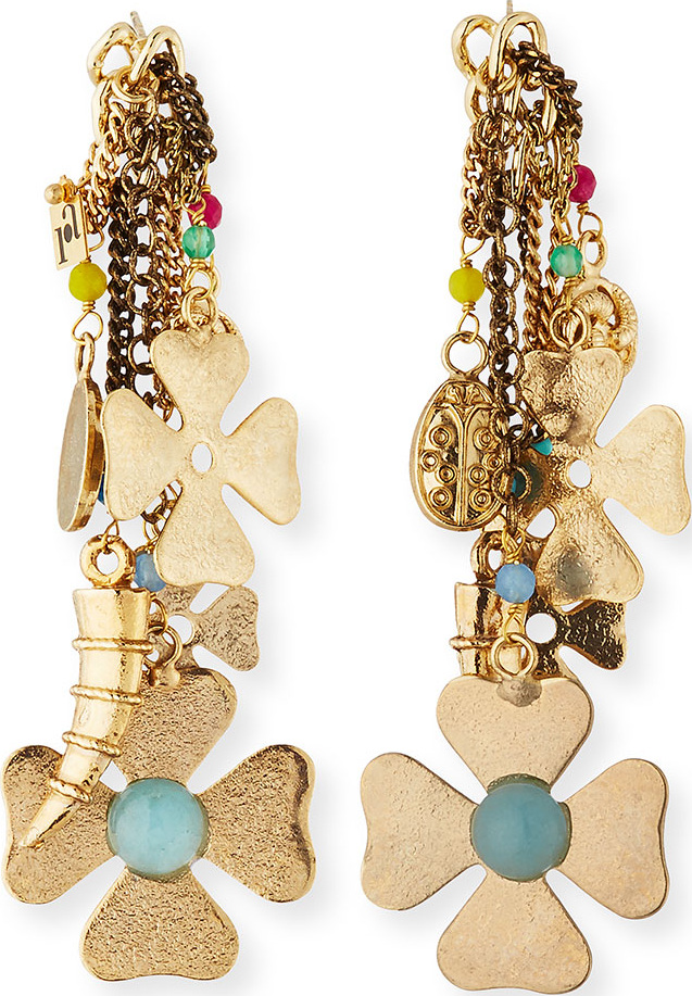 Rosantica Malocchio Mixed Charm Dangle Earrings
