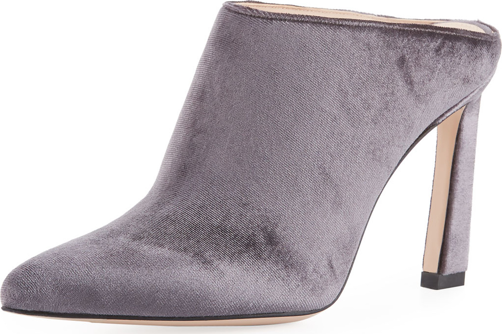 Stuart Weitzman Camila Velvet Slide Mule