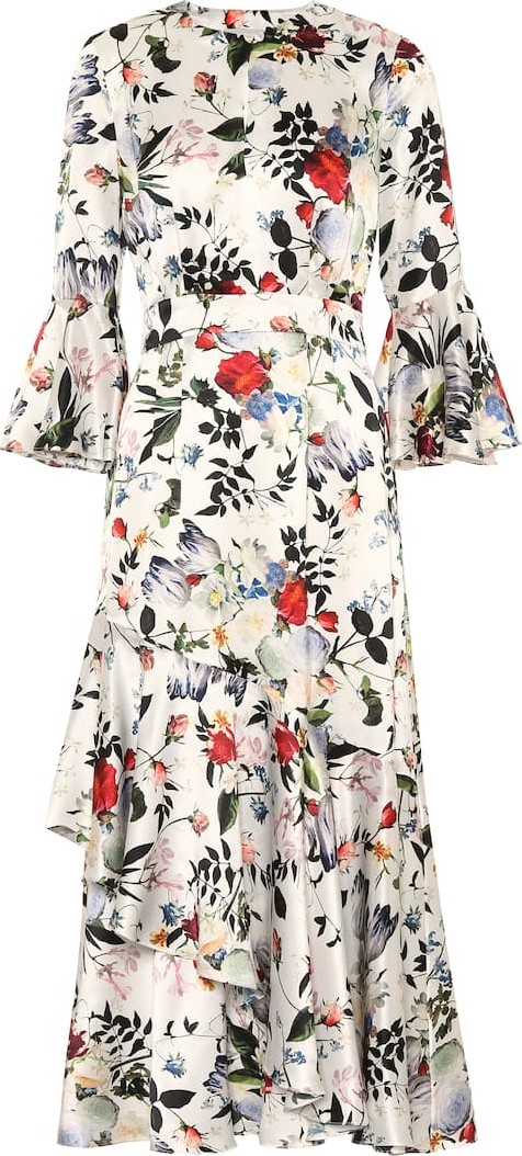 Erdem Florence floral-printed silk dress