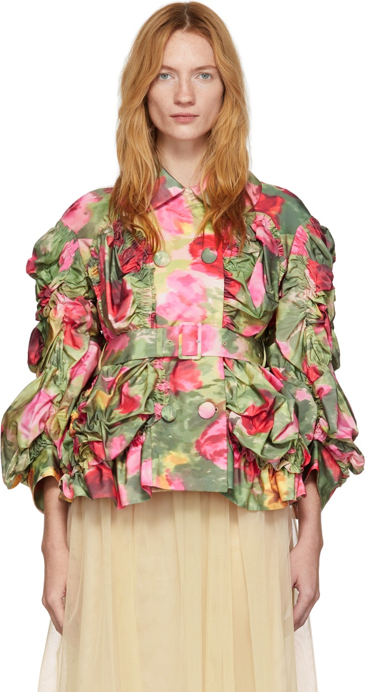 Simone Rocha Multicolor Smocked Jacket