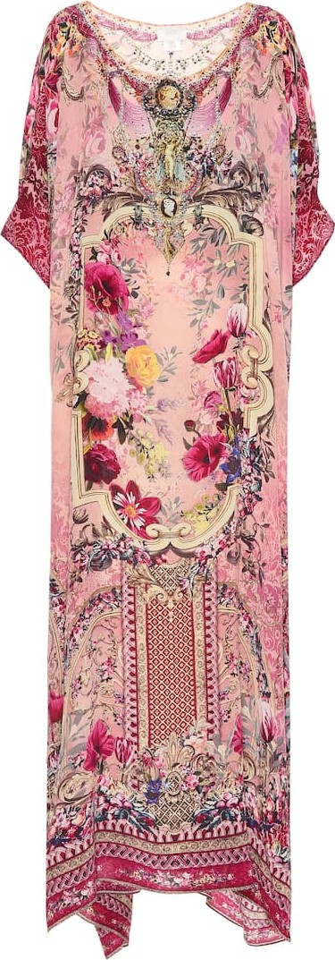 Camilla Printed silk kaftan