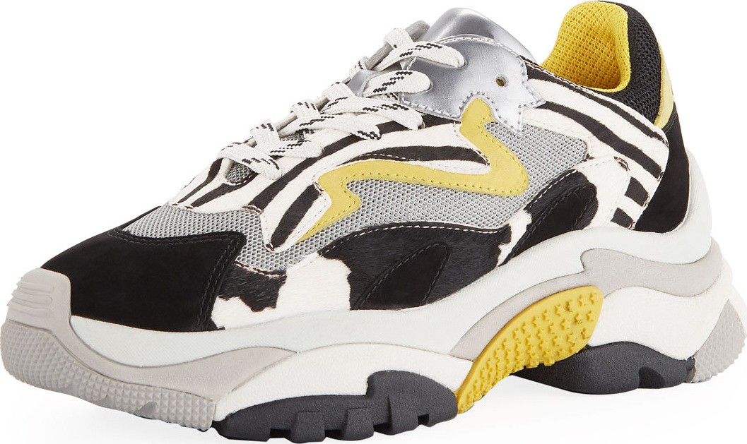ASH Addict Zebra Mixed Colorblock Sneakers