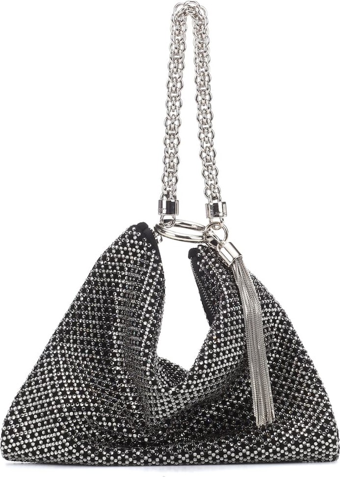 Jimmy Choo Callie embellished leather clutch