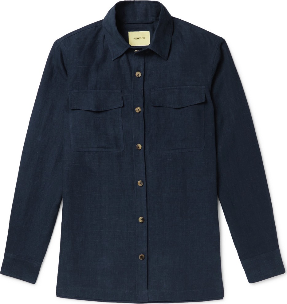 De Bonne Facture Brushed-Linen Shirt