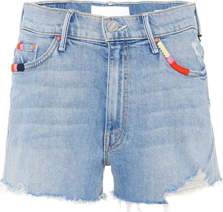 MOTHER Easy Does It denim shorts