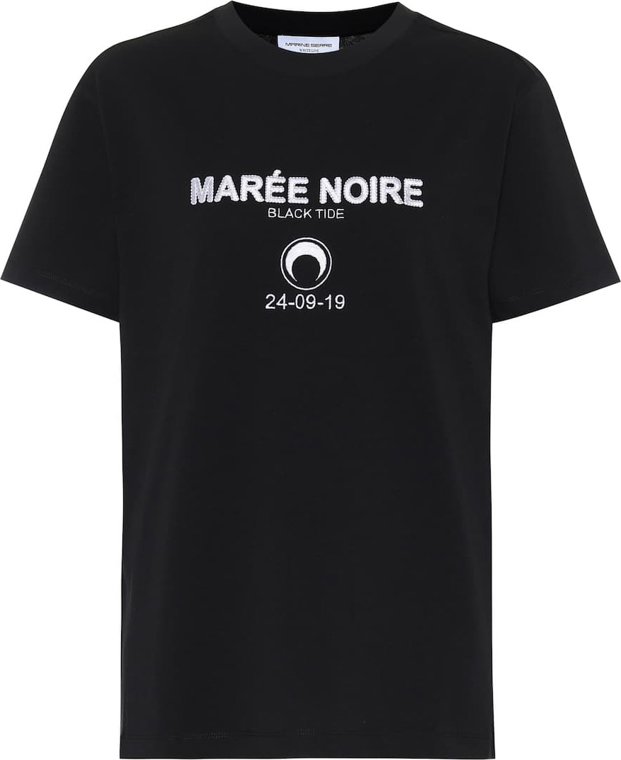 Marine Serre Printed cotton T-shirt