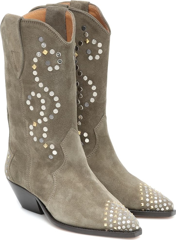 Isabel Marant Duerto embellished suede boots