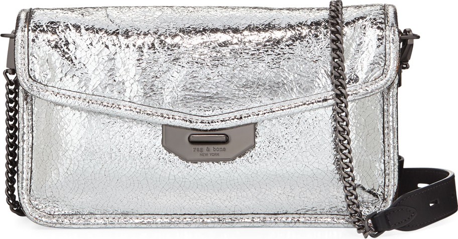 Rag & Bone Field Metallic Clutch Bag