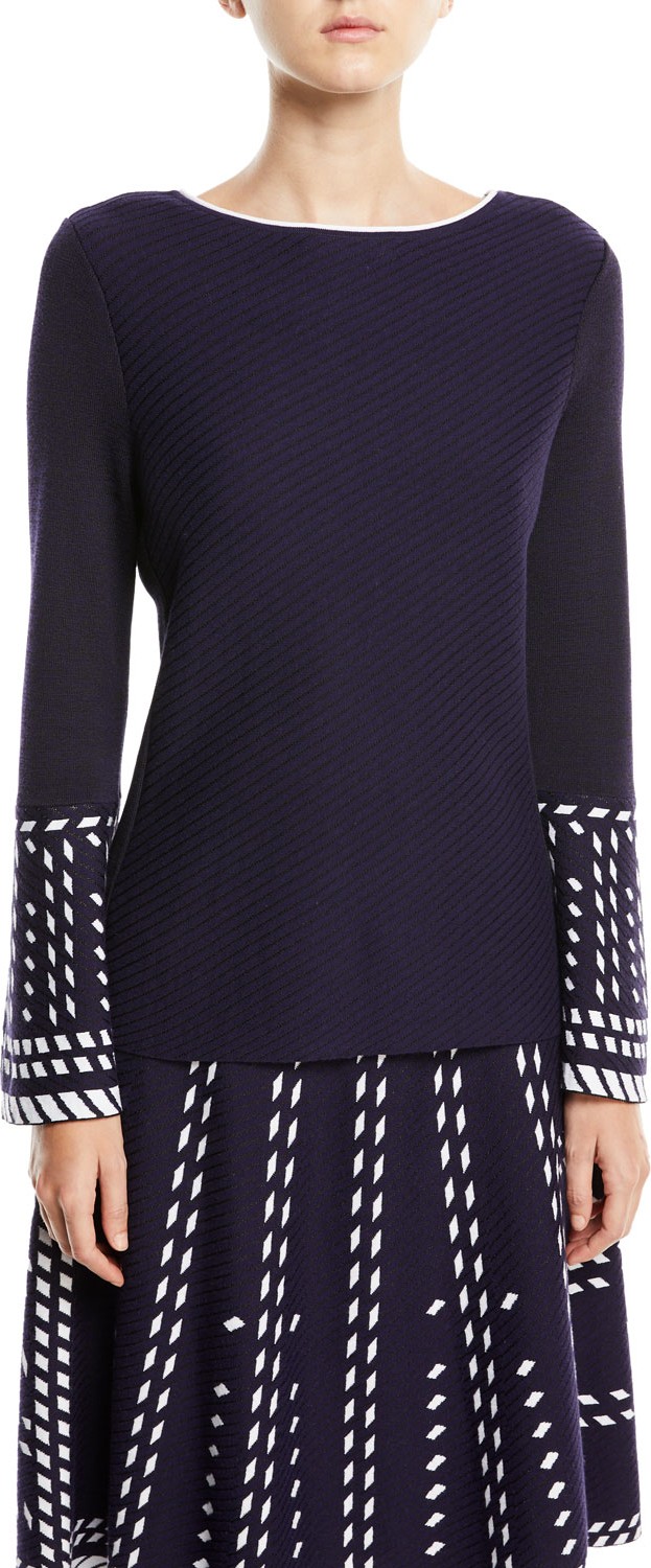 Elie Tahari Marcia Cropped Straight-Leg Pants