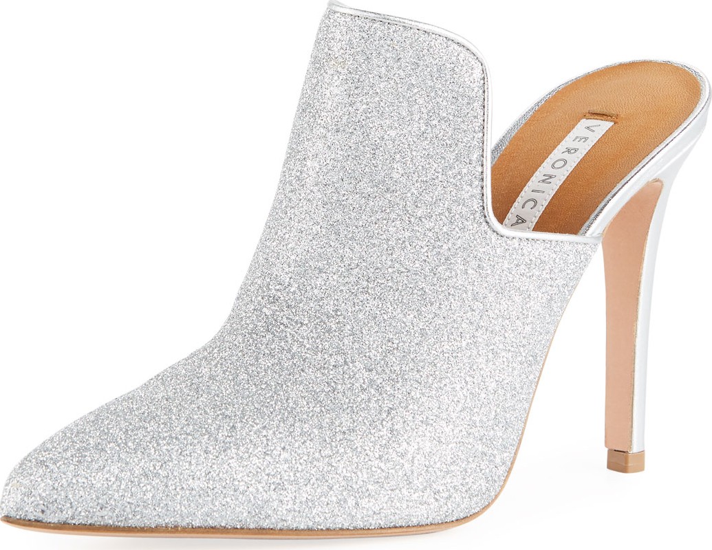 Veronica Beard Penn Glittered 100mm Mule