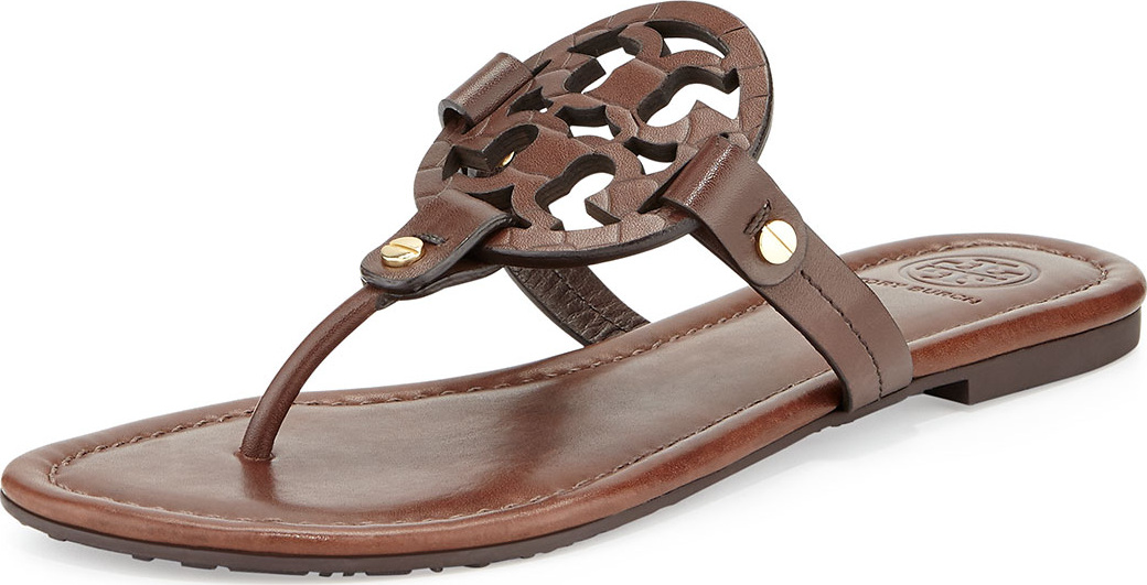 Tory Burch Miller Logo Flat Sandal