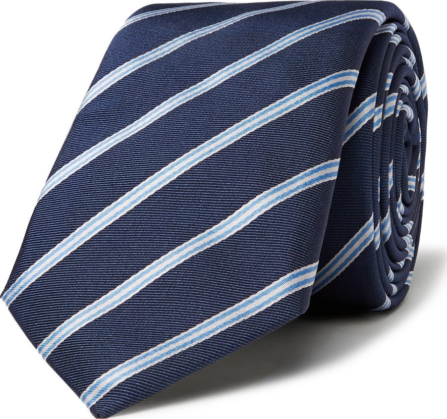 HUGO BOSS 6cm Striped Silk-Twill Tie