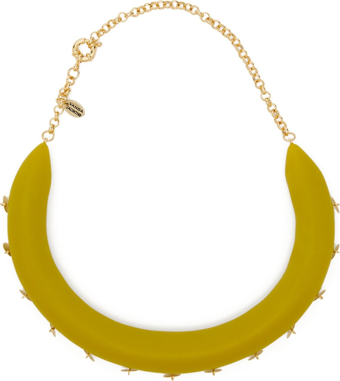 Vanda Jacintho Disc-embellished resin choker