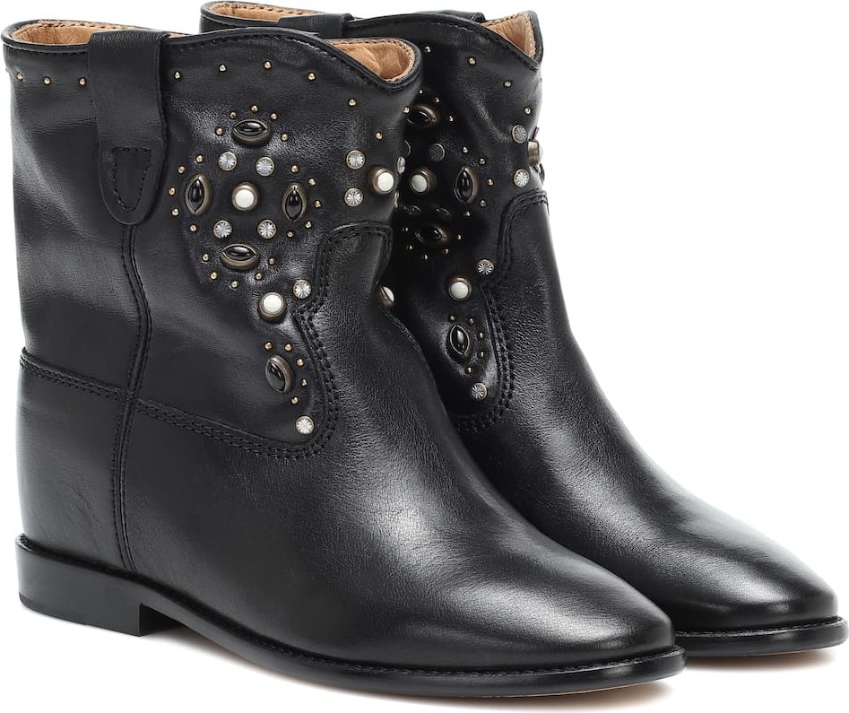 Isabel Marant Cluster leather ankle boots