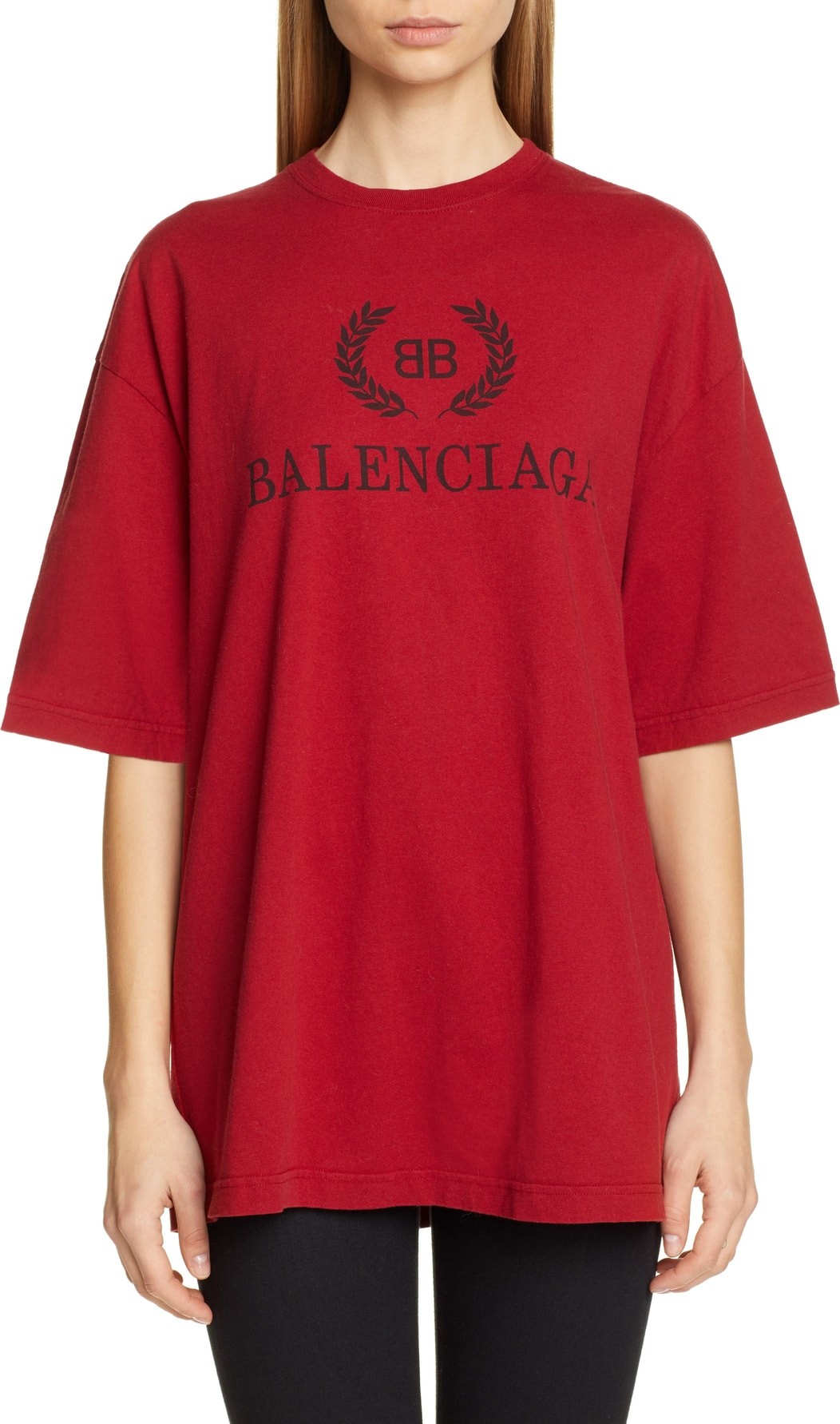Balenciaga Wreath Logo Tee Balenciaga Wreath Logo Tee