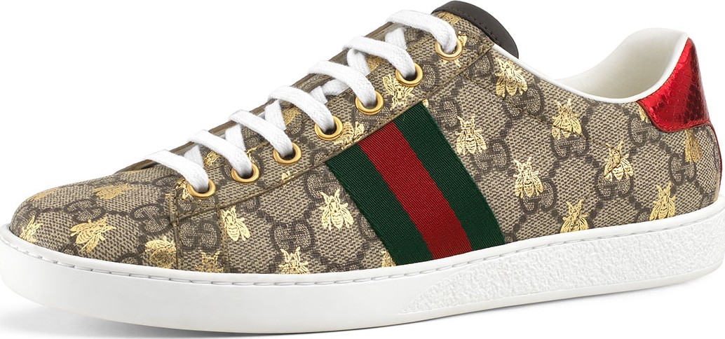 Gucci GG Canvas Bee Sneakers