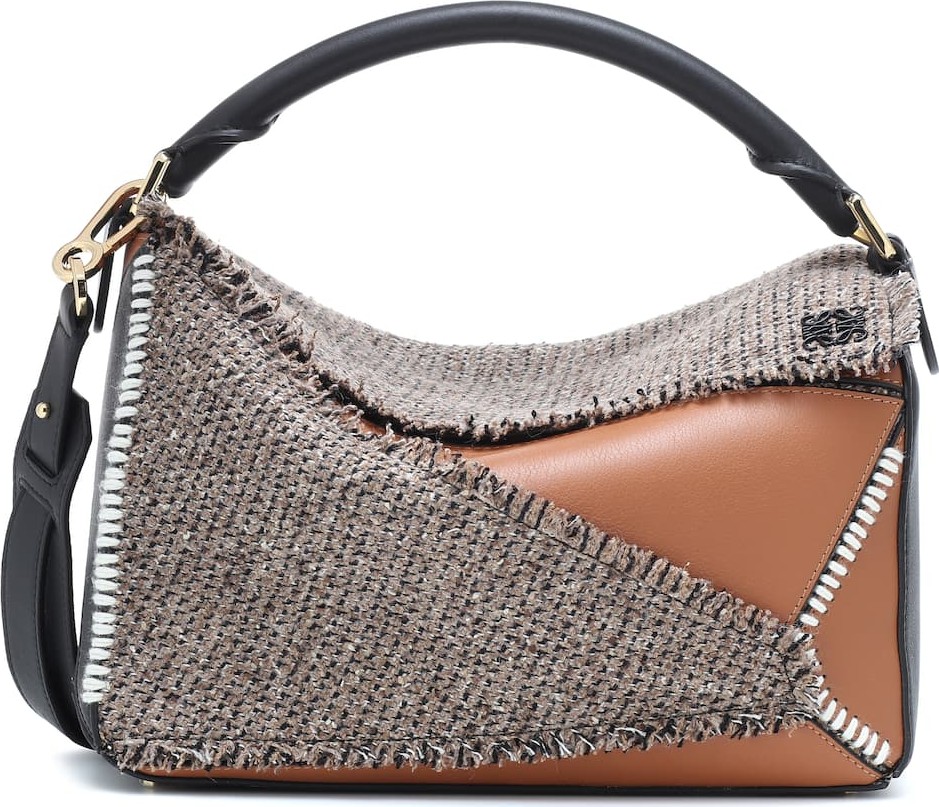 LOEWE Puzzle tweed shoulder bag