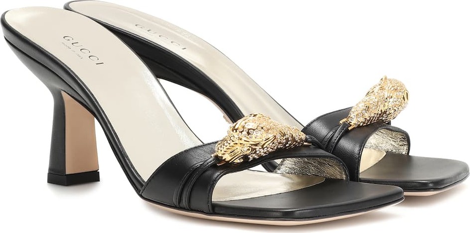 Gucci Dora embellished leather sandals