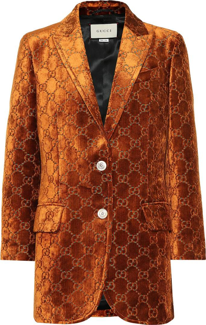 Gucci GG velvet blazer